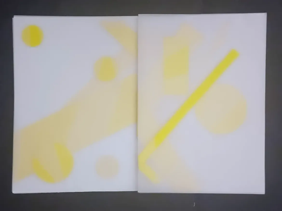 Jaune soleil — jeu de transparence — vue 7